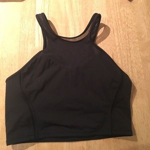 lululemon size 10 crop top mesh front & back