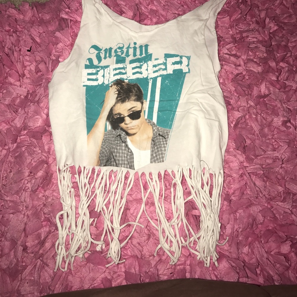 A Justin Bieber crop top