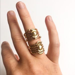 NWOT Forever 21 Moon Phases Stacked Rings Set