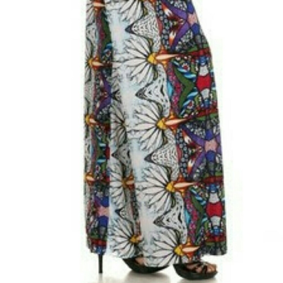 Last one HOST PICK*MOSAIC Print PALAZZO PANTS - Picture 5 of 8