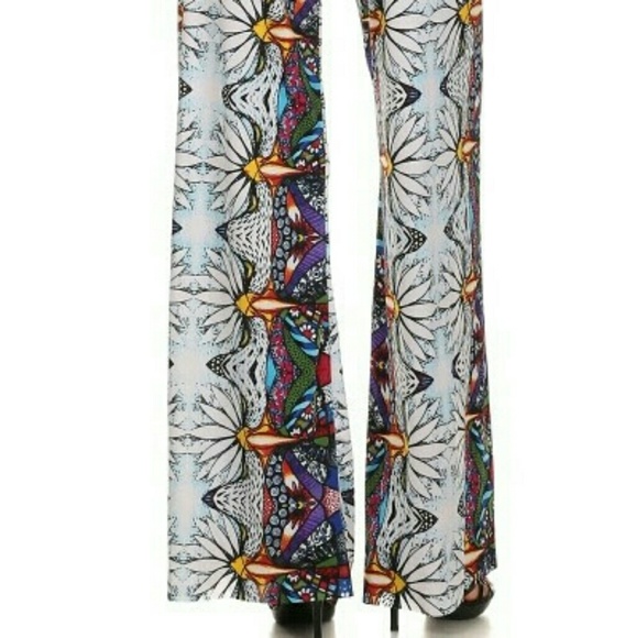 Last one HOST PICK*MOSAIC Print PALAZZO PANTS - Picture 8 of 8
