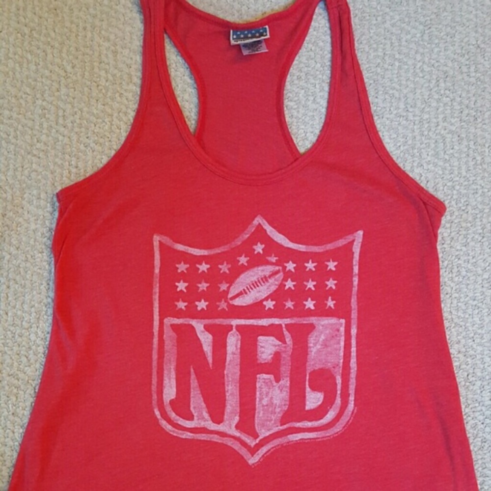ISO!!!!! Red NFL shield junk food tank size small