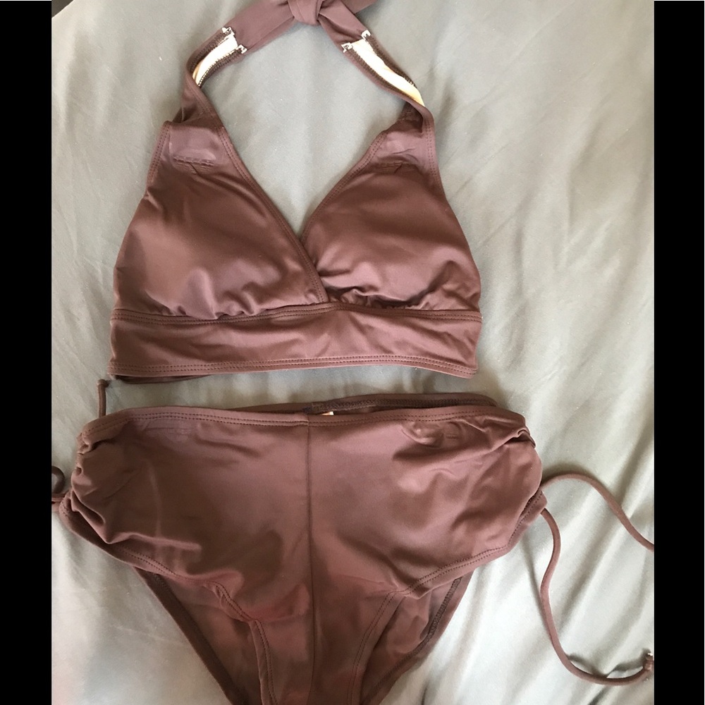 NWOT brown boy short set