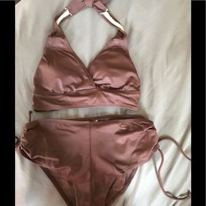 NWOT brown boy short set