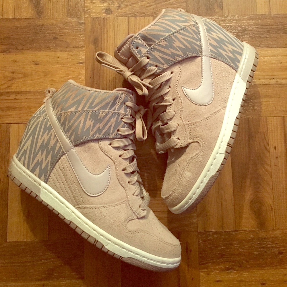 Nike wedge sky high sneakers