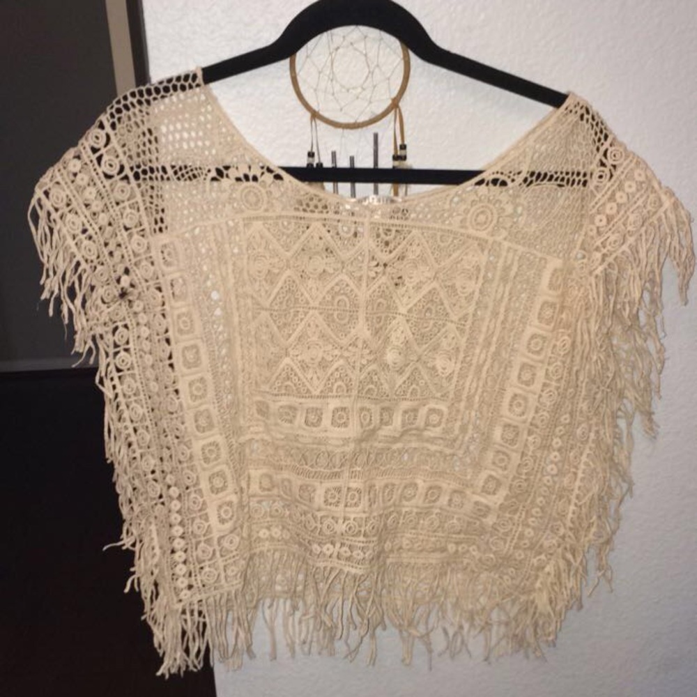 Crochet bathing suit cover