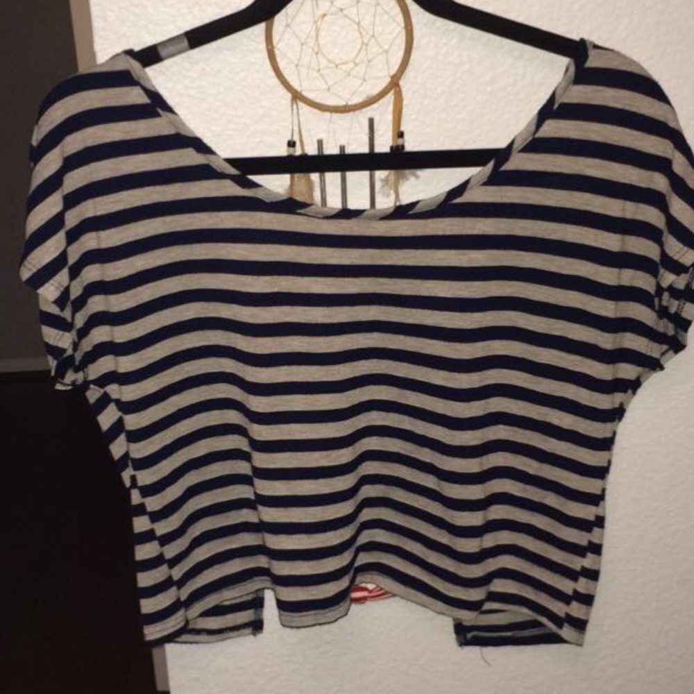 Open back crop top