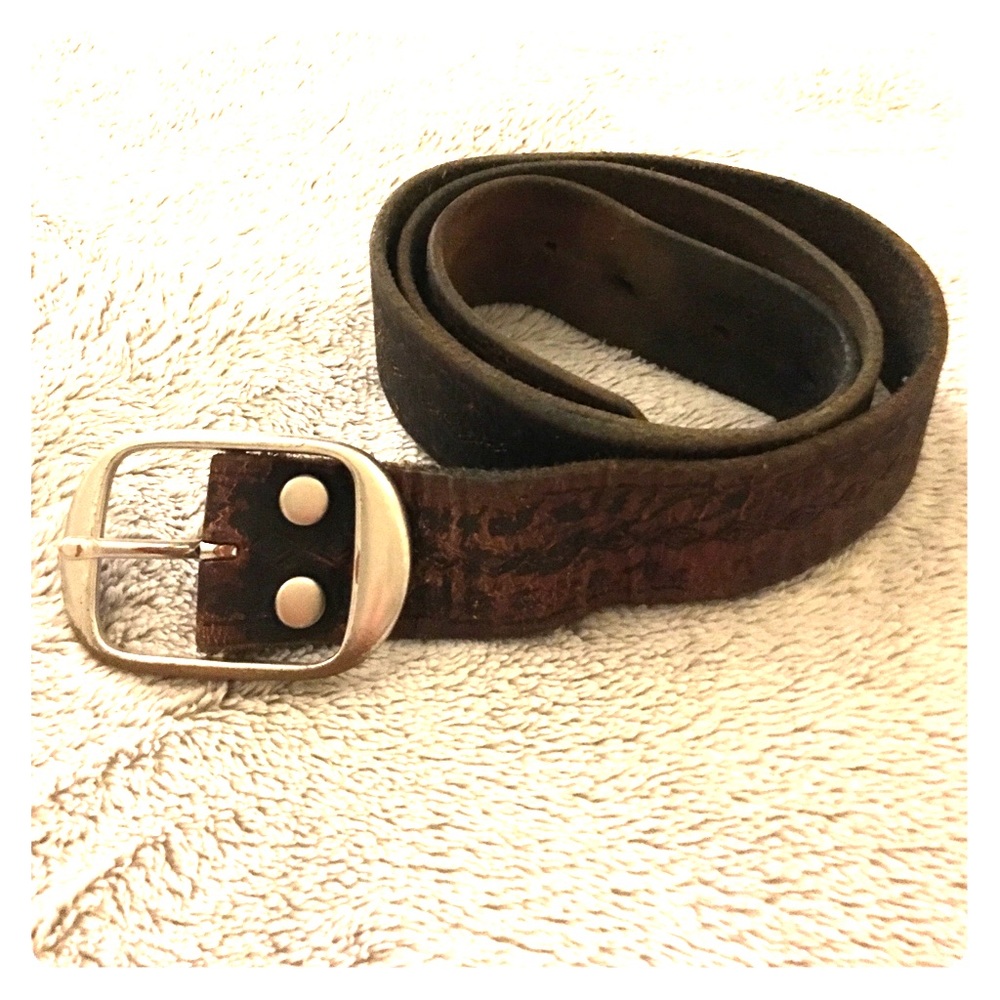 34" leather belt