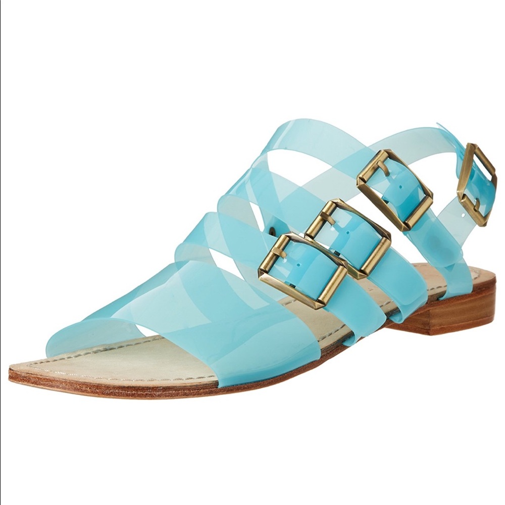 Jelly Blue Gladiator Sandal - Picture 2 of 3
