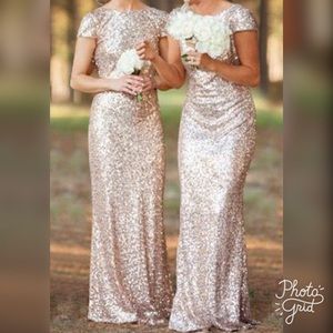 Sequin Rose Gold dress