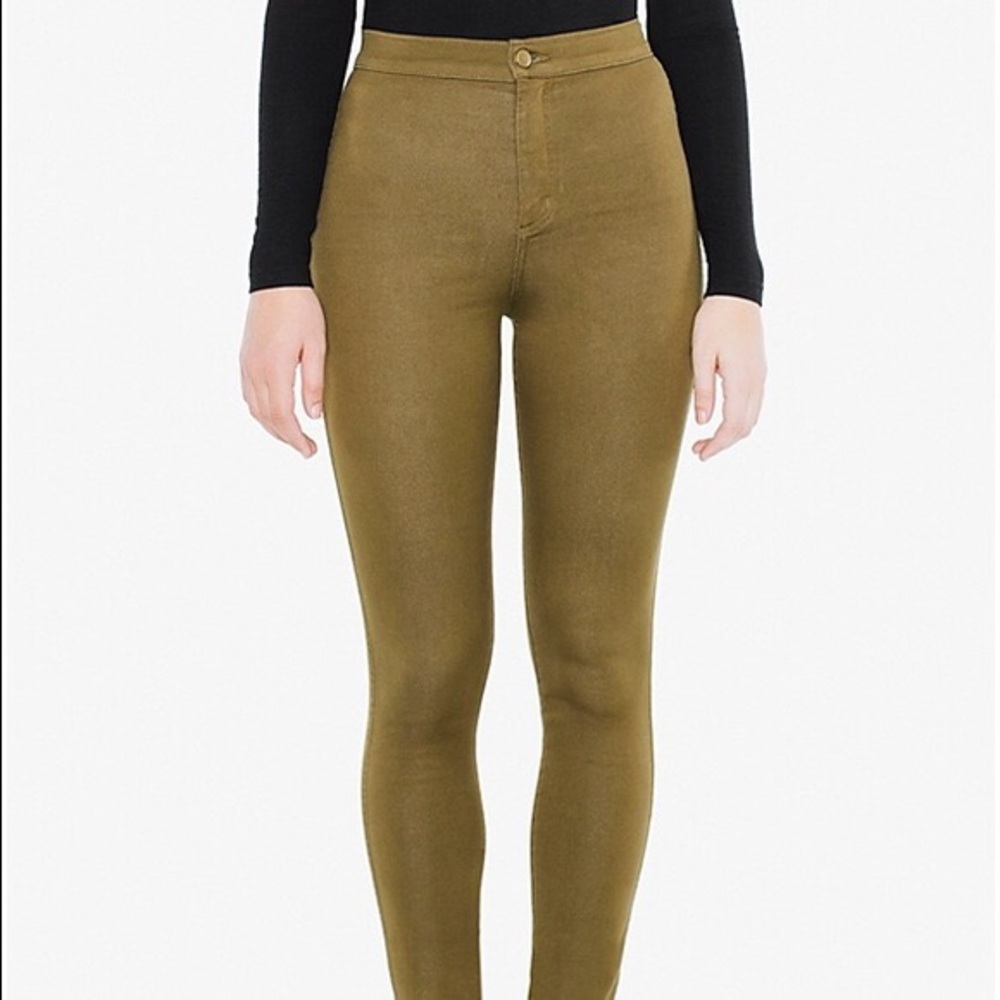 NWT American Apparel Olive Easy Jeans