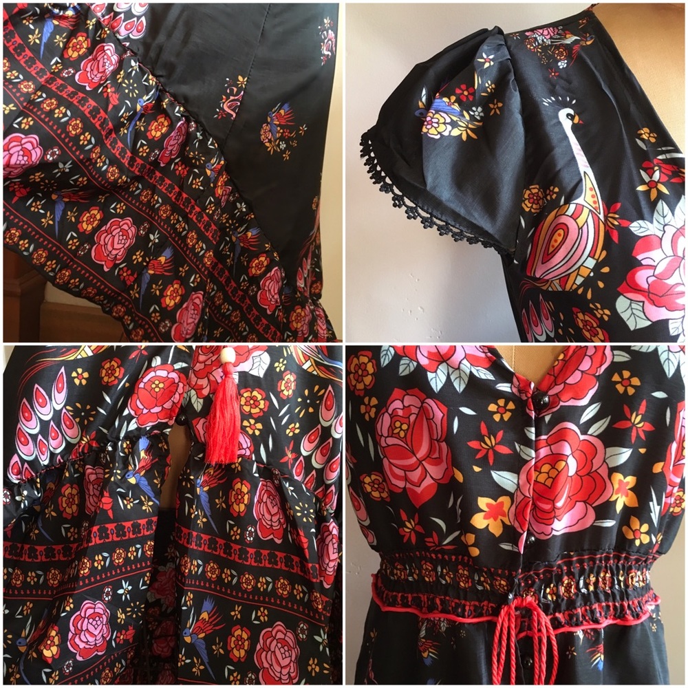 Hi-Lo Print Dress - Picture 5 of 8