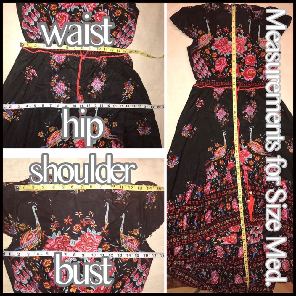 Hi-Lo Print Dress - Picture 7 of 8