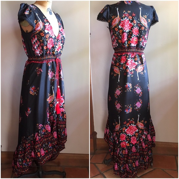 Hi-Lo Print Dress - Picture 4 of 8