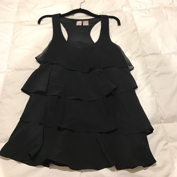 Black ruffle racerback top by Aqua! - Picture 1 of 2