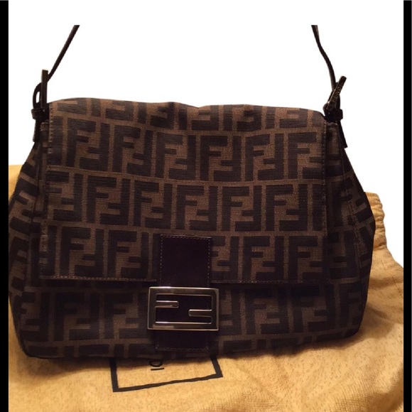 Fendi Handbags - Fendi Zucca Flap Shoulder Bag