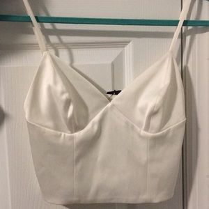 NWT!! White express crop top!