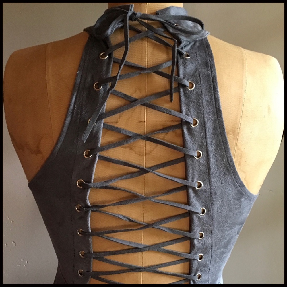 Lace-up Mini Dress - Picture 6 of 8