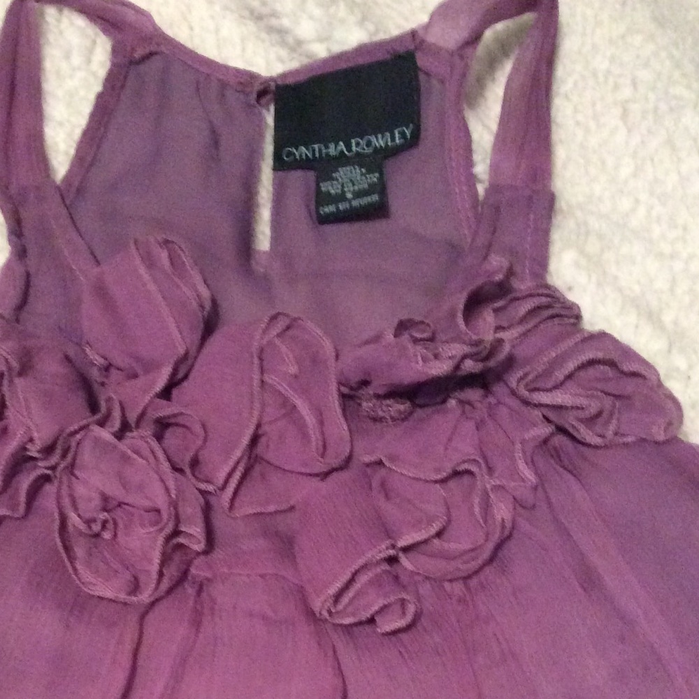 Cynthia Rowley silk flowered tank style blouse
