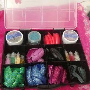 Large Delux "GLITTER ME" nail designz box set