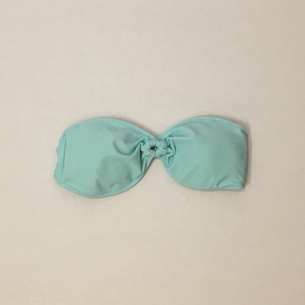 Blue bikini top