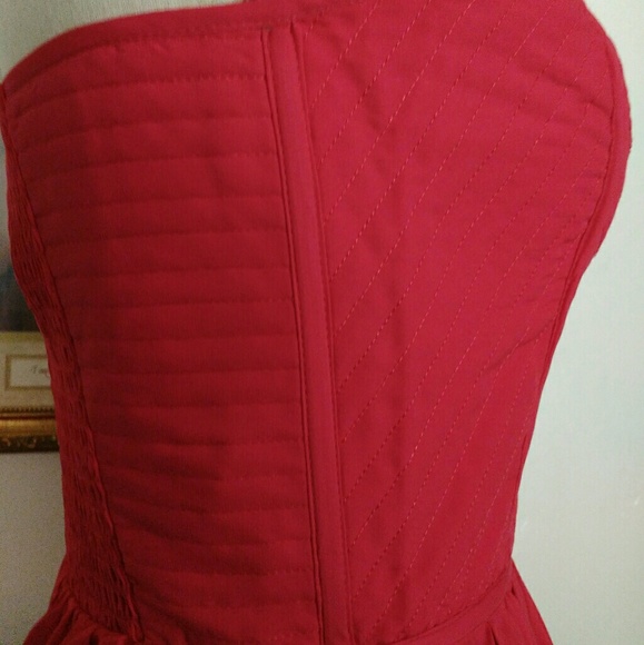 🆕️ Devlin Coral Red Sweetheart Dress - Picture 6 of 9