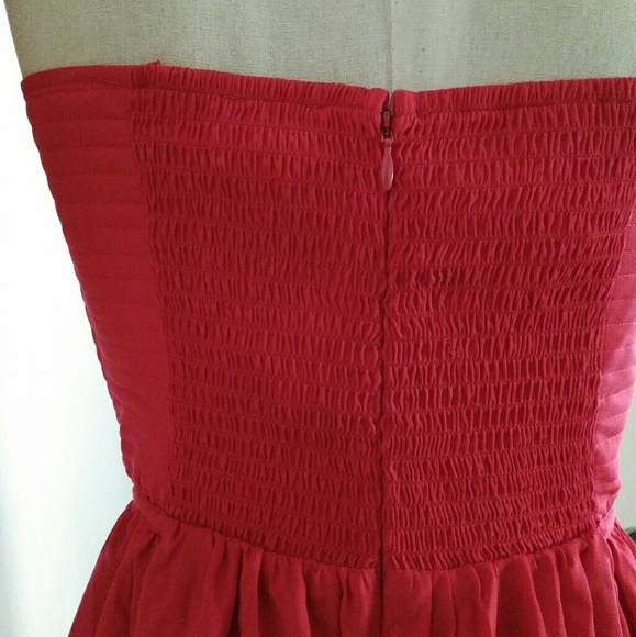 🆕️ Devlin Coral Red Sweetheart Dress - Picture 7 of 9