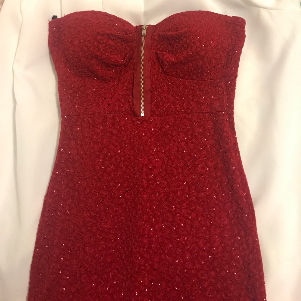Red sparkly dress