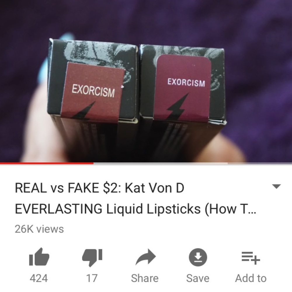 Real vs Fake Kat Von D