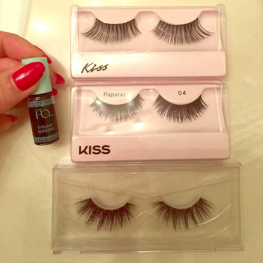NEW False lashes & House of Lashes black adhesive