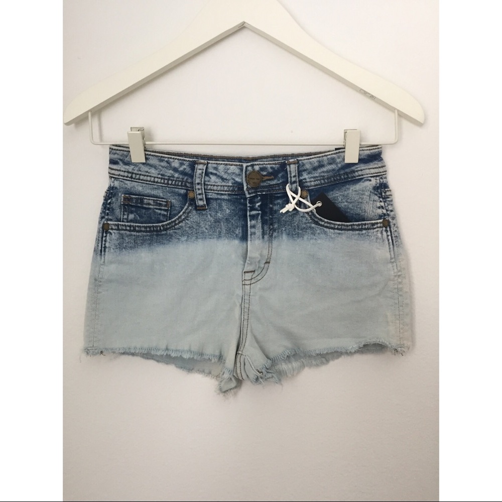 Washed Denim Shorts. NWT