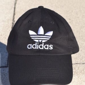 Adidas black dad hat