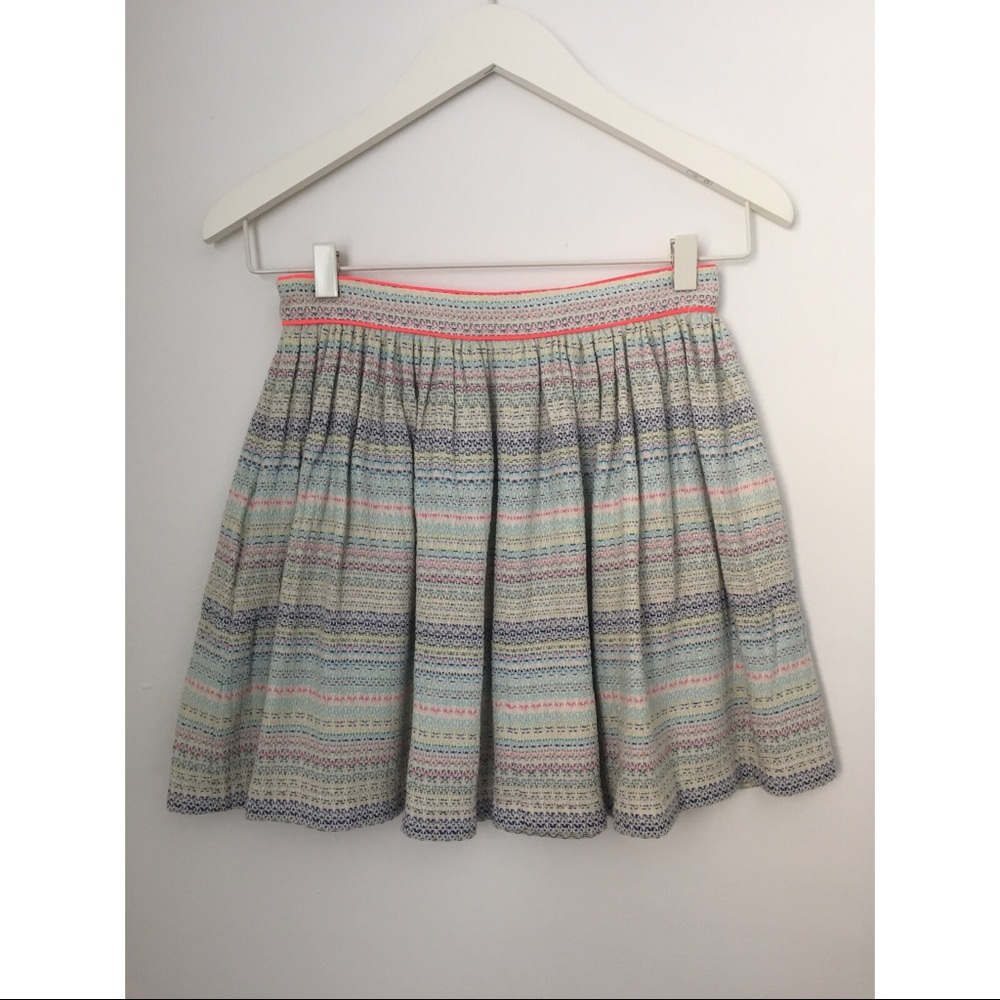 ZARA- Jacquard Mini Skirt