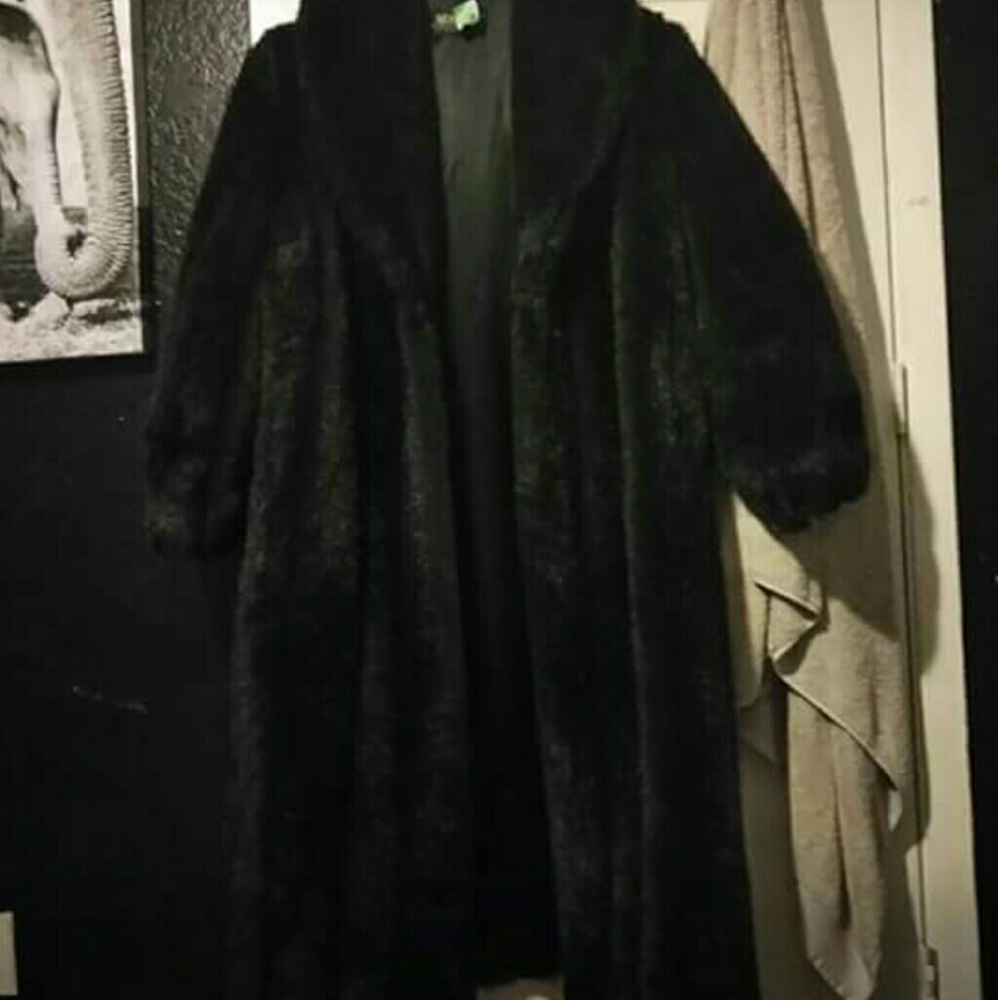 Long fur coat