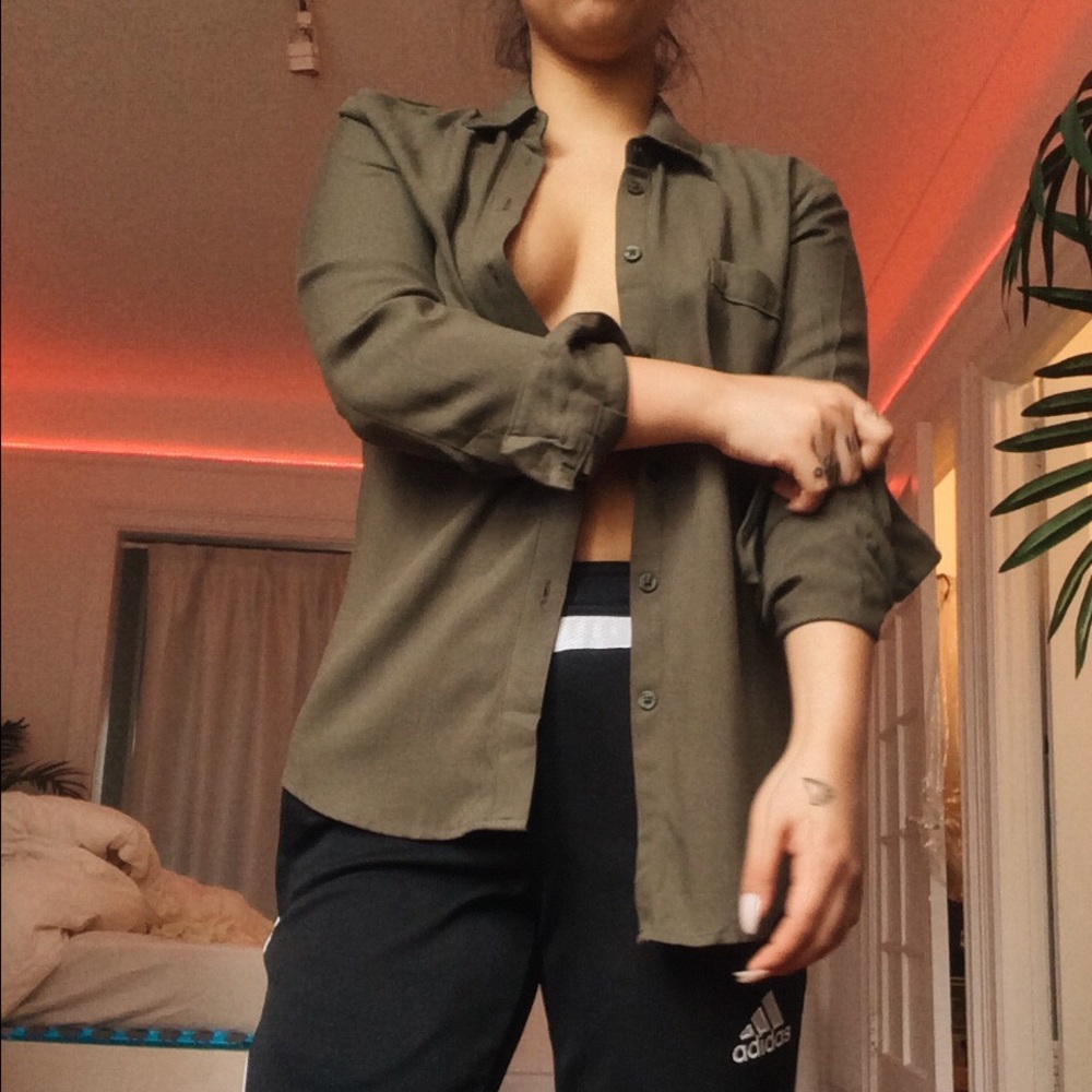 Olive green nice quality talula blouse
