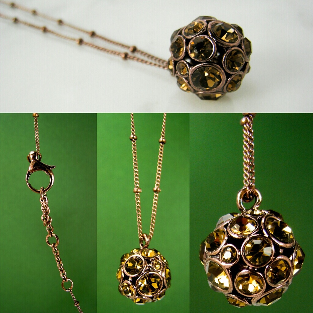 Fossil Necklace and Earrings.