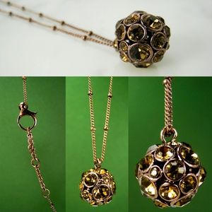 Fossil Necklace and Earrings.