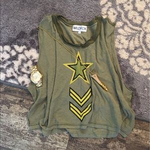 WILDFOX military crop tank