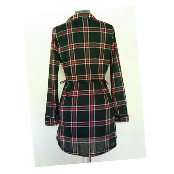 Plaid Shirt Dress - Picture 4 of 4