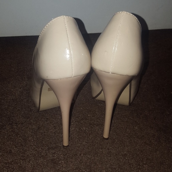 Nude Platform Heels - Picture 3 of 5