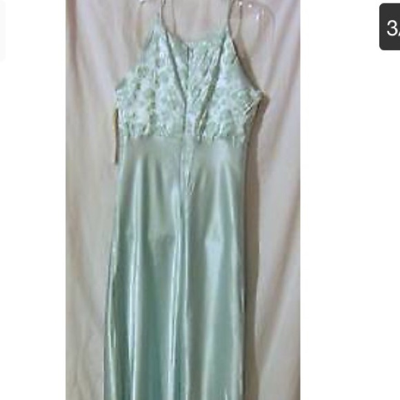NWT Womens 6 Betsy & Adam Seafoam Long Satin - Picture 2 of 4