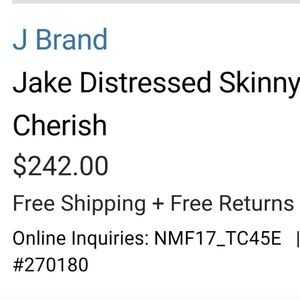 J Brand Jeans - J Brand Jake Distressed Skinny Jeans J Brand Jeans - J Brand Jake Distressed Skinny Jeans