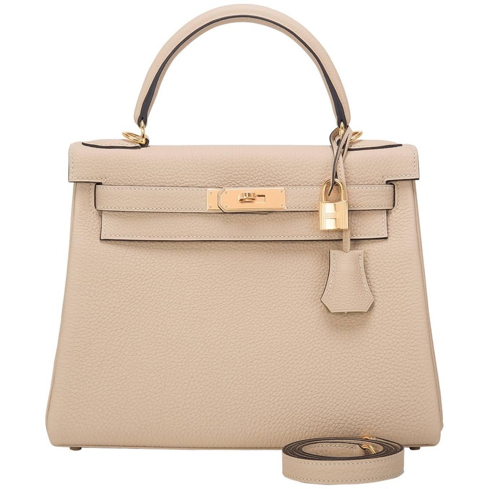 Hermes Trench Kelly 28cm of togo leather