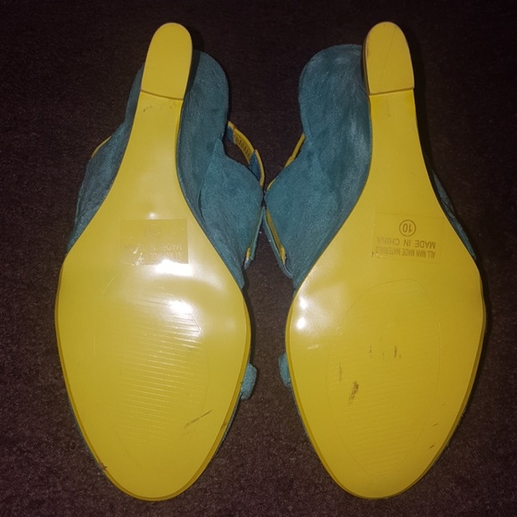 Turquoise & Lime Wedges - Picture 4 of 4