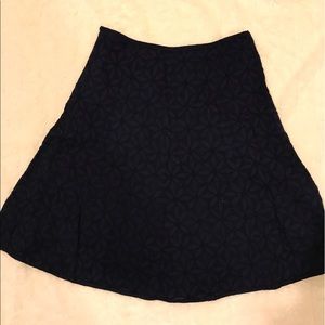 J. Crew blue embroidered skirt!