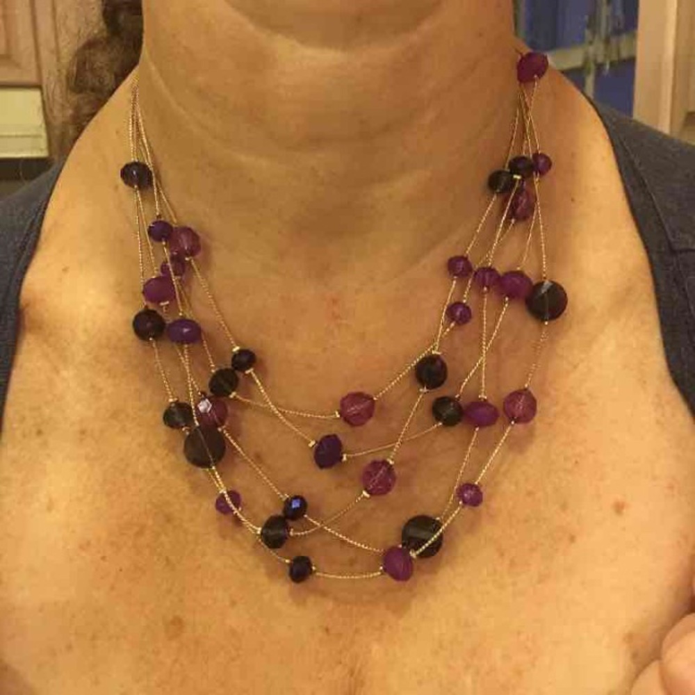 Matching necklace and earrings