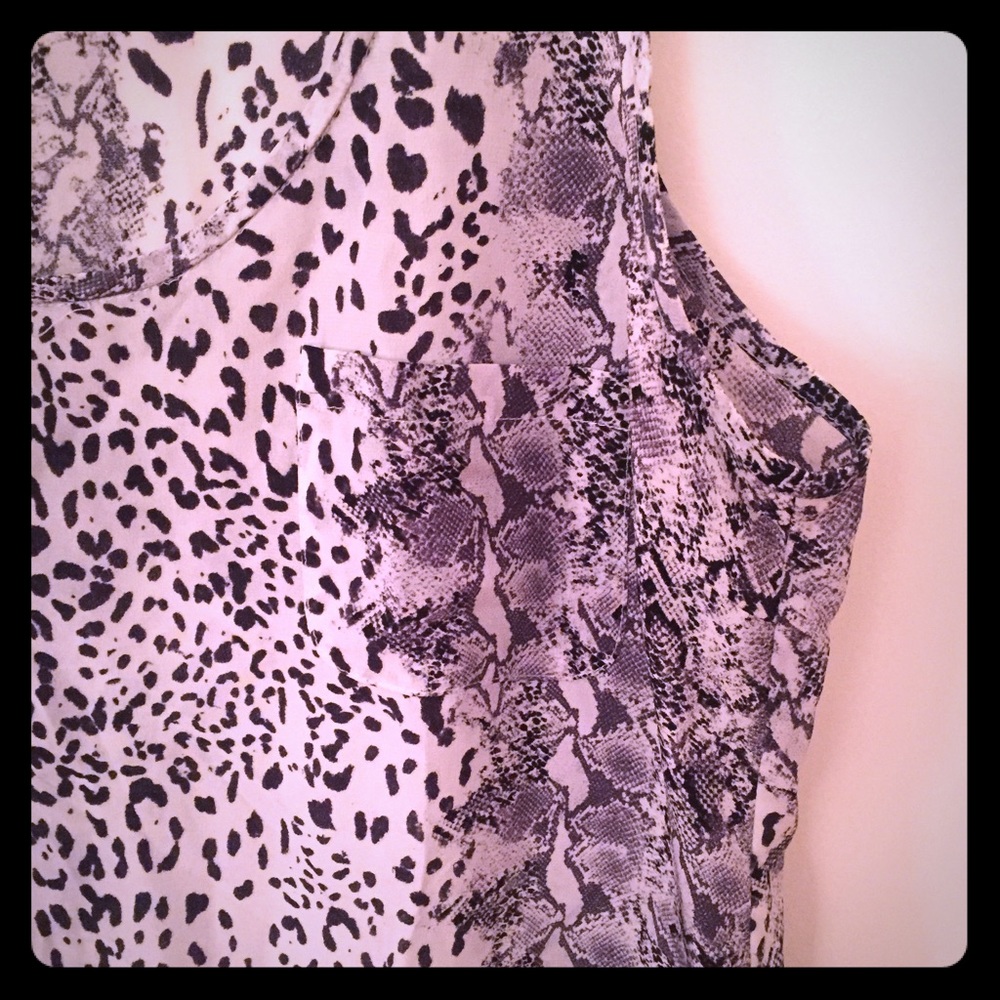 Joie Animal Print Silk Tank