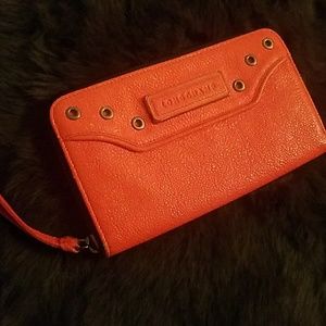 Kate Moss for Longchamp Distressed Leather Wallet