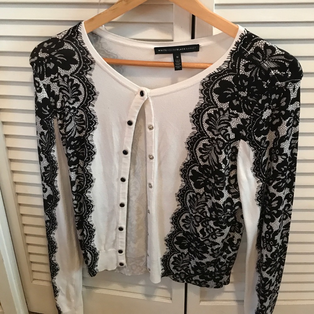 White House Black Market cardigan worn three times