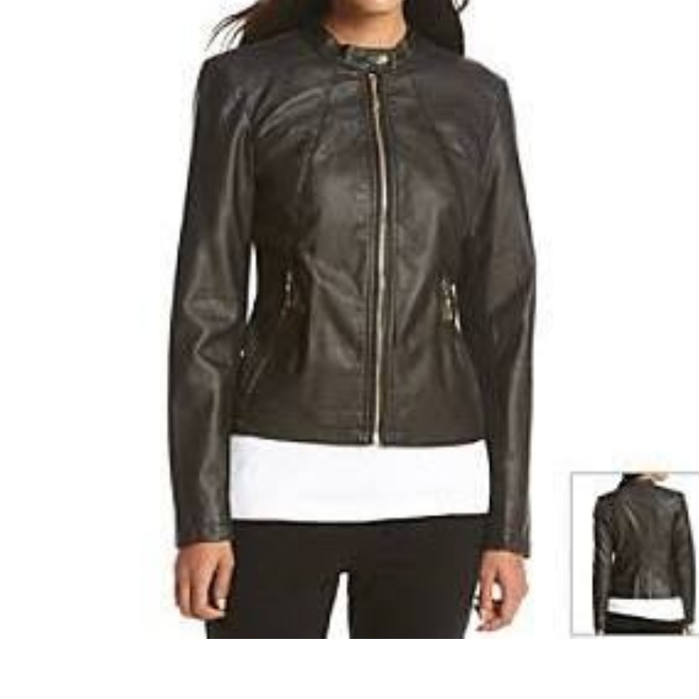 AVANKA FAUX MOTO JACKET - Picture 3 of 4
